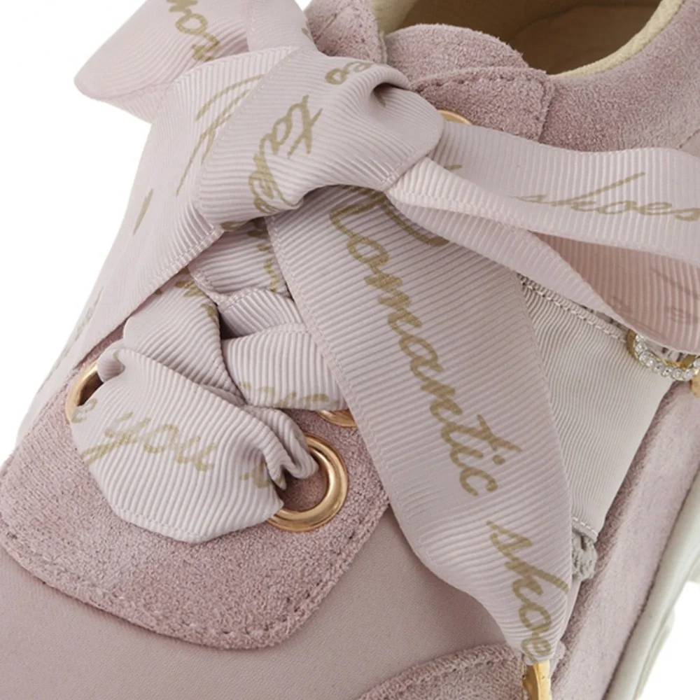 Liz Lisa Pink Side Charm Platform Sneakers Ribbon Lolita Kawaii Jeweled Jfashion - Picture 3 of 16
